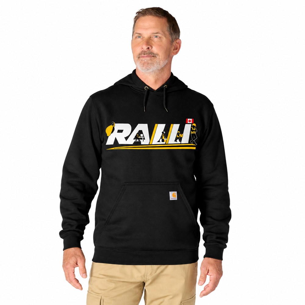 Carhartt Ralli Hoodie with Ralli logo — customization mockup